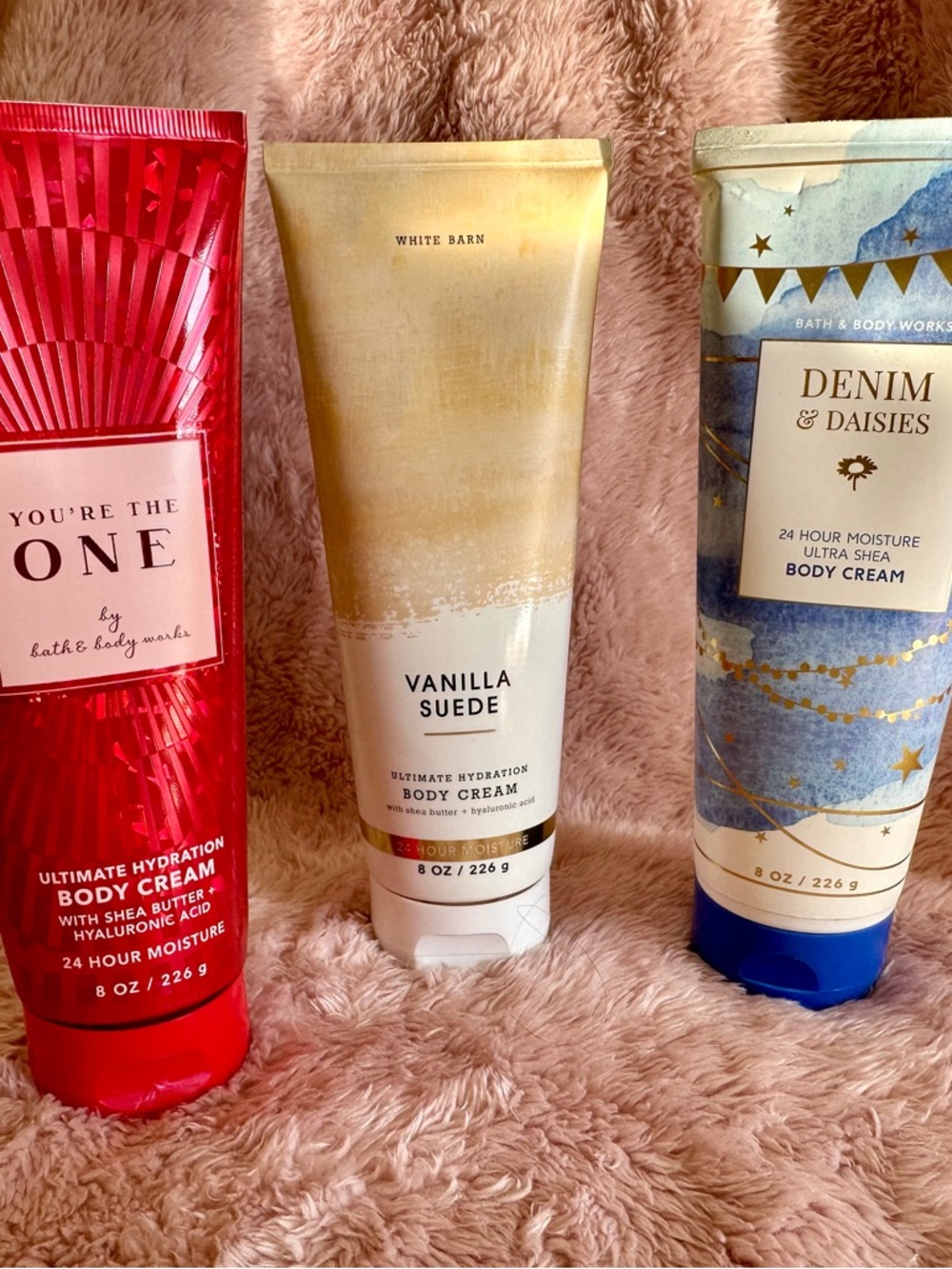 Lot of three bath and body works  lotions.
